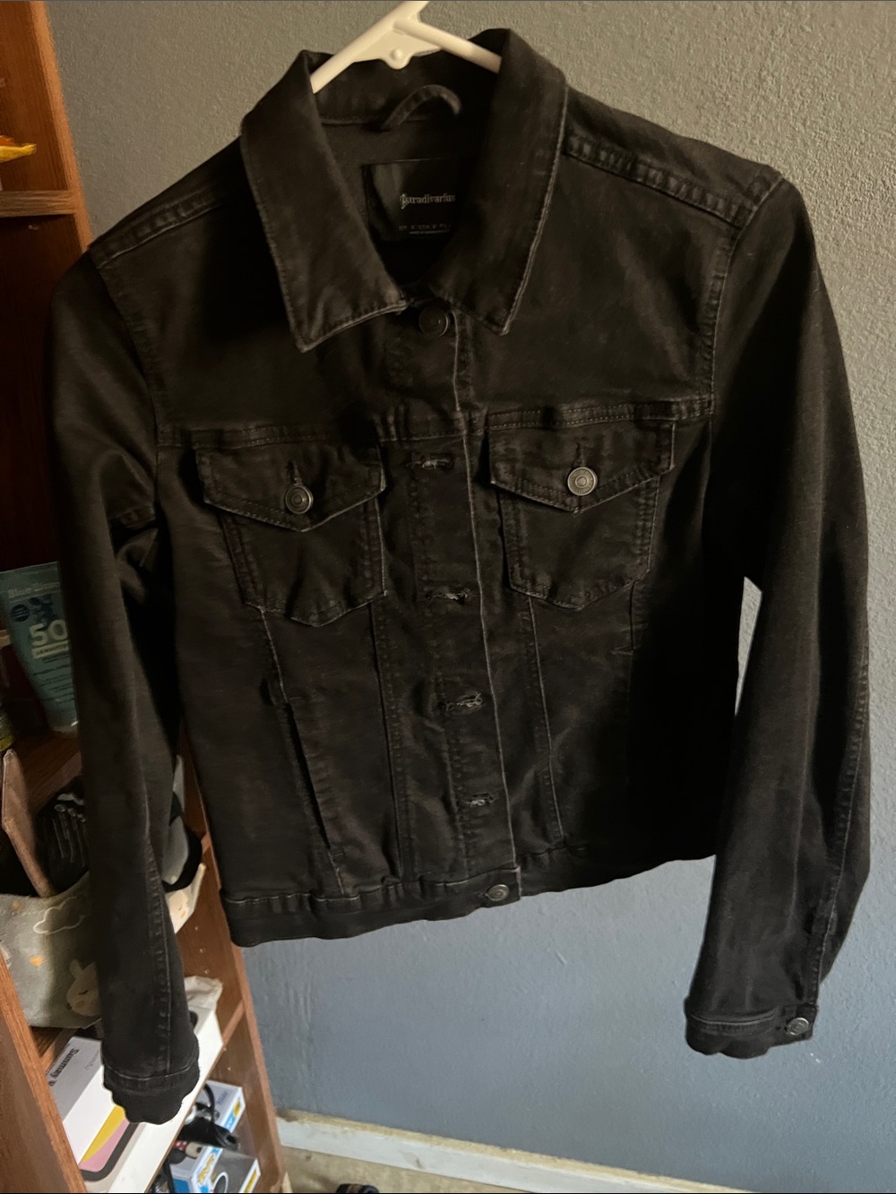 Black Denim Jacket - Women's Casual